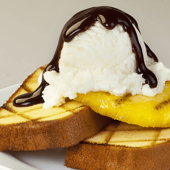 grilled-pound-cake-sundae-pineapple